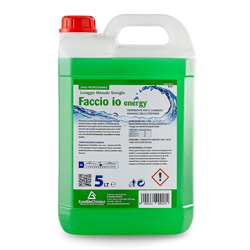 Faccio Io – Detergente Manuale per Stoviglie e Bicchieri al Limone
