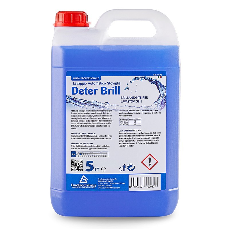 Deterbrill – Brillantante Lavastoviglie Professionale Acque Dure