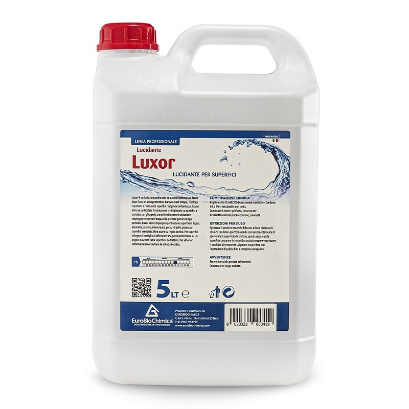 Luxor – Pulitore Lucidante Antistatico per Superfici e Interni Auto 5 LT -  CT DA 2 PZ