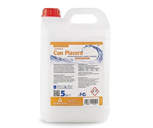 Con Piacere Floreale 5 LT– Detergente per Lavatrice e Bucato a Mano