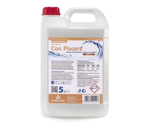 Con Piacere Argan 5 LT– Detergente per Lavatrice e Bucato a Mano