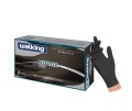 Guanti Monouso Walking Nitrox in Nitrile Nero 5,0 Gr  Senza Polvere, Latex Free, Taglie S–XL