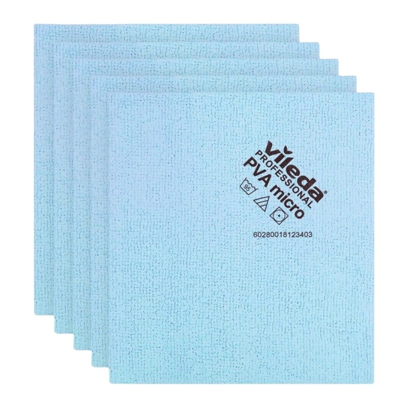 Panno PVAmicro Mis. 38x35 – Super Assorbente e Multiuso per Pulizie Professionali - Cf da 5 Pezzi Panno PVAmicro Mis. 38x35 – Super Assorbente e Multiuso per Pulizie Professionali - Cf da 5 Pezzi