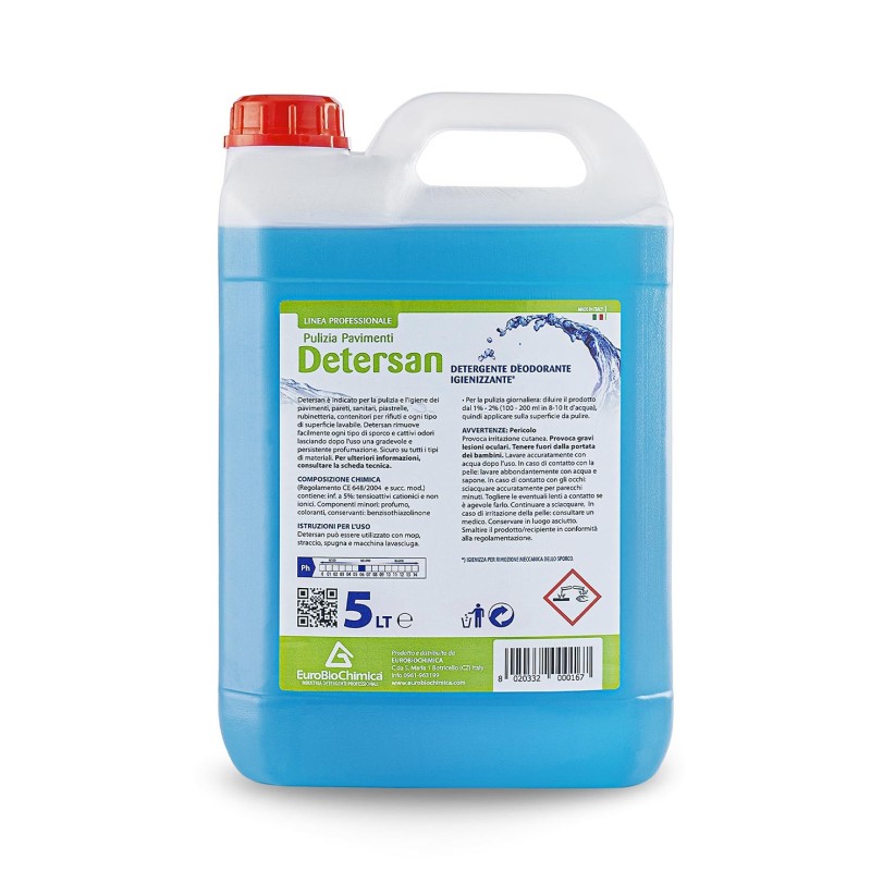 Detersan – Detergente Igienizzante per Pavimenti Ad Azione Deodorante