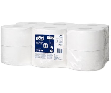 Carta Igienica Tork Mini Jumbo Advanced 2 Veli – Comfort e Risparmio per Bagni ad Alta Influenza