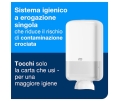 Dispenser Carta Igienica Intercalata T3 – Erogazione Singola e Design Compatto Dispenser Carta Igienica Intercalata T3 – Erogazione Singola e Design Compatto