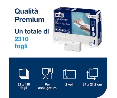 Asciugamani Tork H2 Xpress® Soft Premium – Morbidi e Igienici