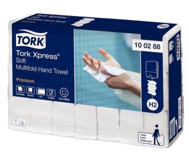 Asciugamani Intercalati Tork Xpress® H2 Soft Premium – Morbidi, Resistenti e Igienici