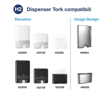 Asciugamani Intercalati Tork Xpress® H2 piegata a Z – Economici, Igienici e Compatti - 3990 FOGLI
