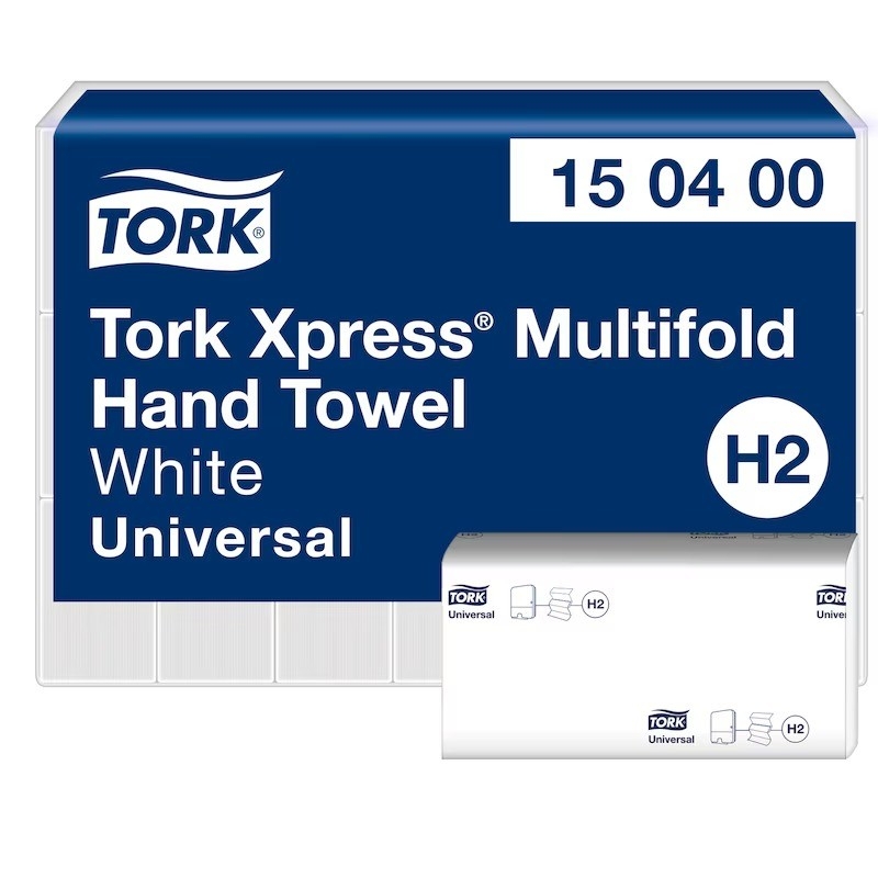 Asciugamani Intercalati Tork Xpress® H2 piegata a Z – Economici, Igienici e Compatti - 3990 FOGLI Asciugamani Intercalati Tork Xpress® H2 piegata a Z – Economici, Igienici e Compatti - 3990 FOGLI