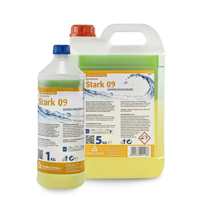 Stark09 | Sgrassante Superconcentrato per Pulizie Intense di Auto, Camion e Pavimenti