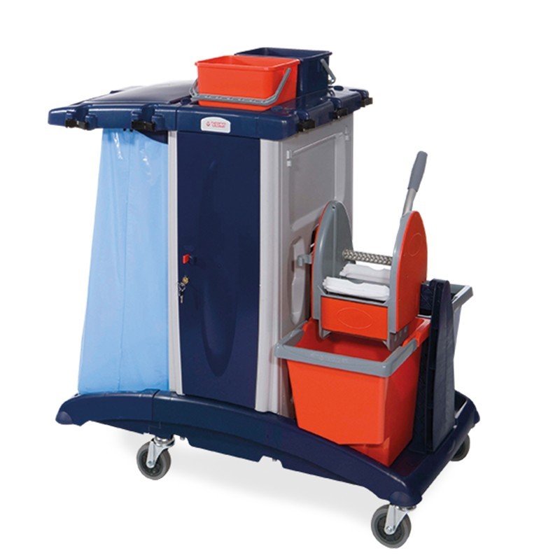 Carrello MX 301 Multifunzione Professionale con Strizzatore, Coperchio con Leggio e Accessori Completi per Pulizia Carrello MX 301 Multifunzione Professionale con Strizzatore, Coperchio con Leggio e Accessori Completi per Pulizia