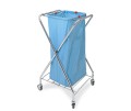 Carrello Portasacco Pieghevole Cromato con Reggisacco, Clips Fermasacco e Ruote Ø 80 mm – 53x50x104 cm Carrello Portasacco Pieghevole Cromato con Reggisacco, Clips Fermasacco e Ruote Ø 80 mm – 53x50x104 cm