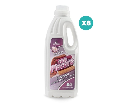 Con Piacere – Detersivo Lavatrice Fior di Loto 2 LT | Bucato Pulito