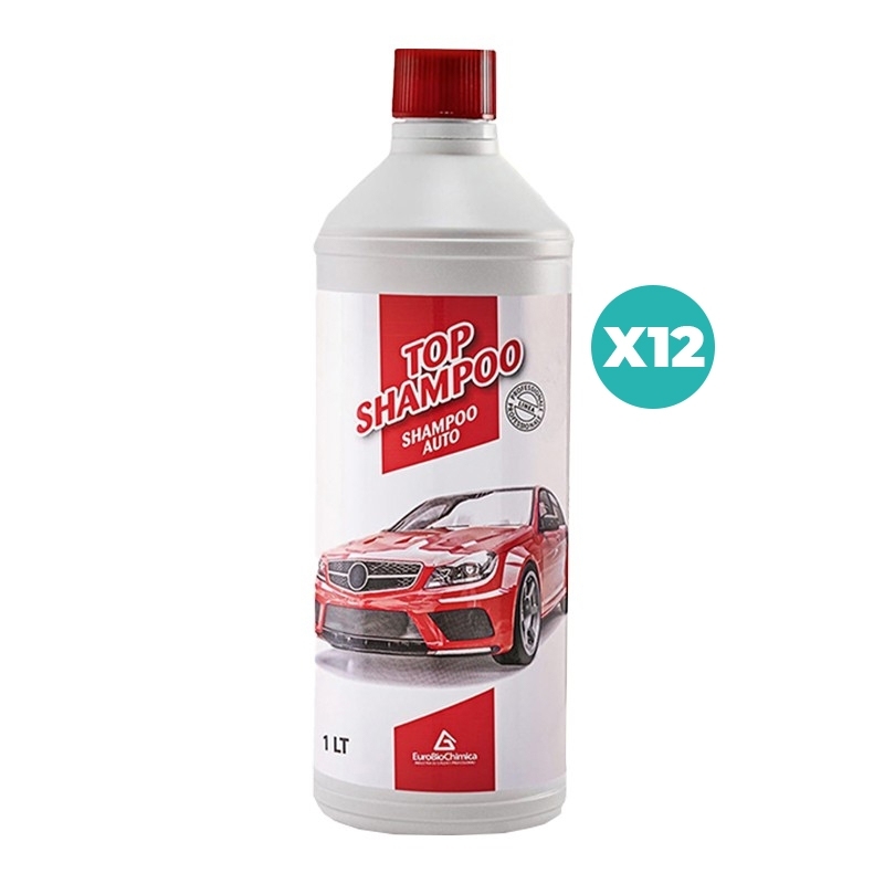 Top Shampoo Auto Professionale con Cera – Effetto Lucidante 1 LT - CT DA 12 PZ Top Shampoo Auto Professionale con Cera – Effetto Lucidante 1 LT - CT DA 12 PZ