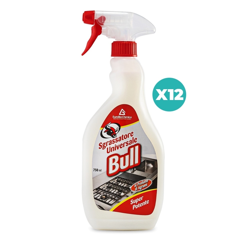 BULL sgrassatore universale al profumo di Agrumi 750 ML - CT DA 12 PZ BULL sgrassatore universale al profumo di Agrumi 750 ML - CT DA 12 PZ