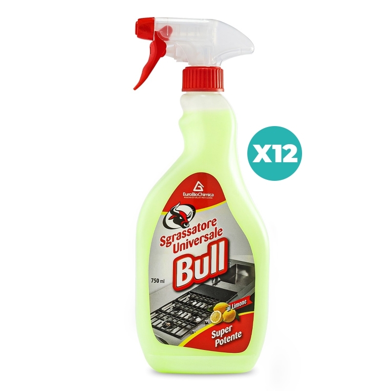 BULL sgrassatore universale al profumo di Limone 750 ML - CT DA 12 PZ BULL sgrassatore universale al profumo di Limone 750 ML - CT DA 12 PZ
