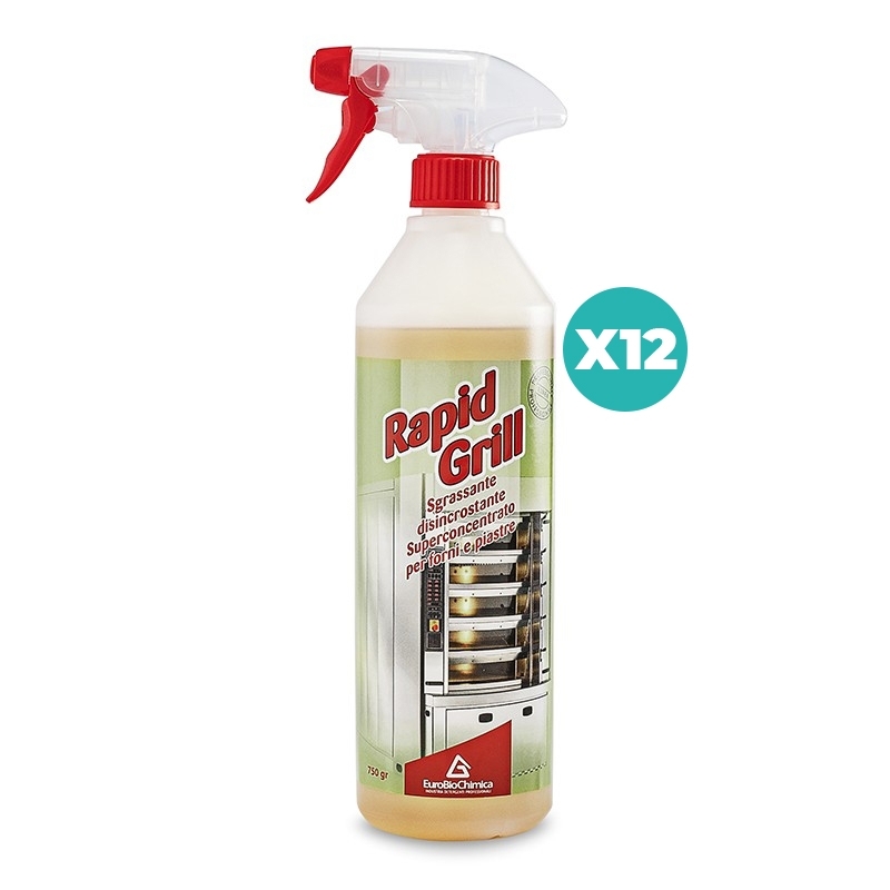 Rapid Grill – Sgrassante Forni e Griglie Professionale 750 Gr - CT DA 12 PZ Rapid Grill – Sgrassante Forni e Griglie Professionale 750 Gr - CT DA 12 PZ