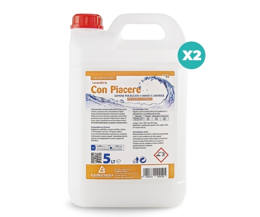 Con Piacere Floreale 5 LT– Detergente per Lavatrice e Bucato a Mano