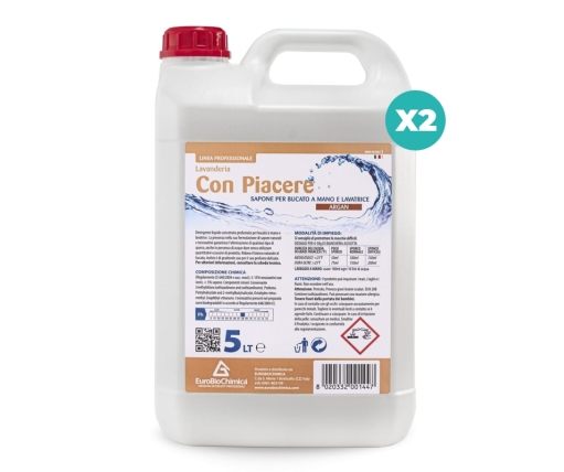 Con Piacere Argan 5 LT– Detergente per Lavatrice e Bucato a Mano