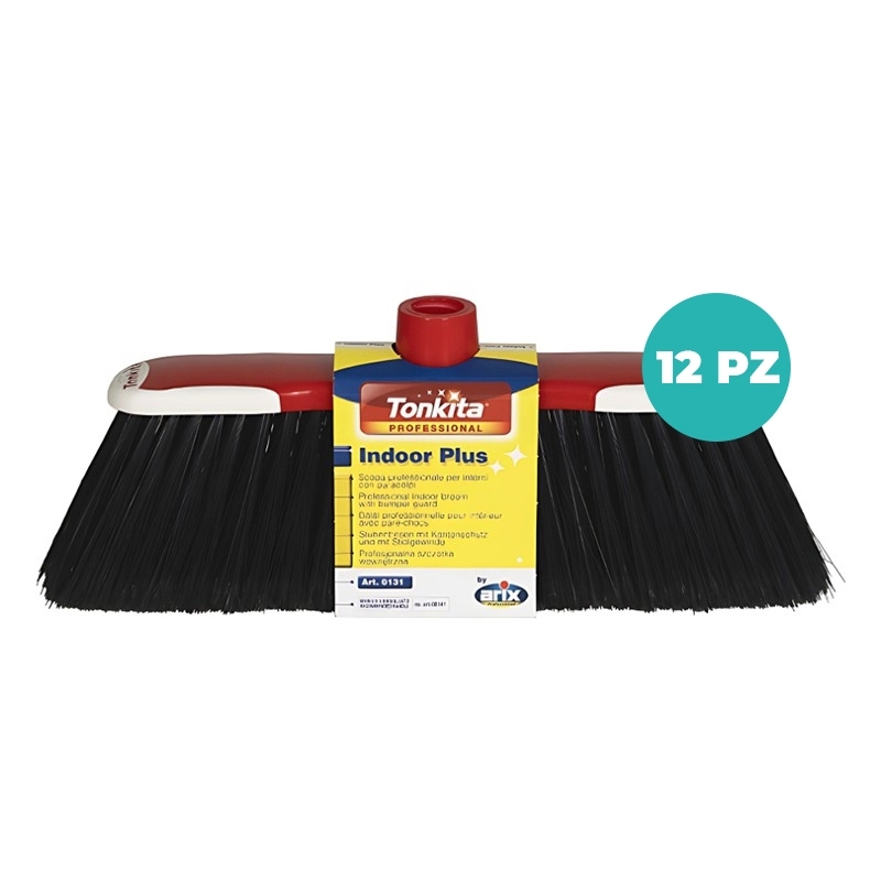 Scopa professionale per interni Arix Tonkita Indoor Plus - CT DA 12 PZ – Setole morbide e flessibili