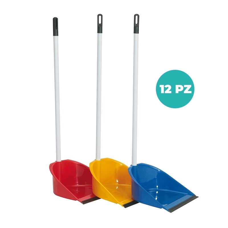 Alzaimmondizia a Manico Fisso EcoPlast – CT DA 12 PZ -Paletta Raccoltarifiuti Robusta e Pratica