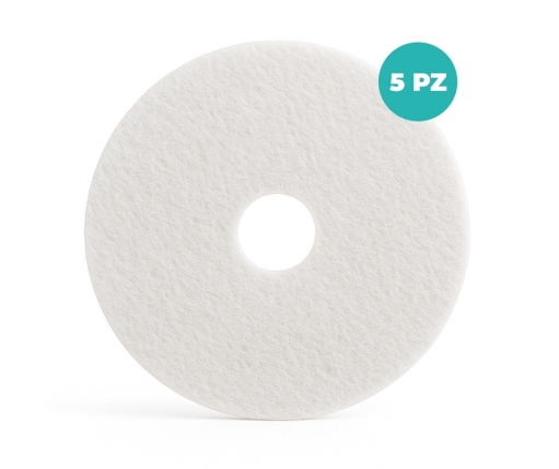 Pad Bianco Ghibli Very Soft Diametro 17” / 20” – Lucidatura Pavimenti Protetti