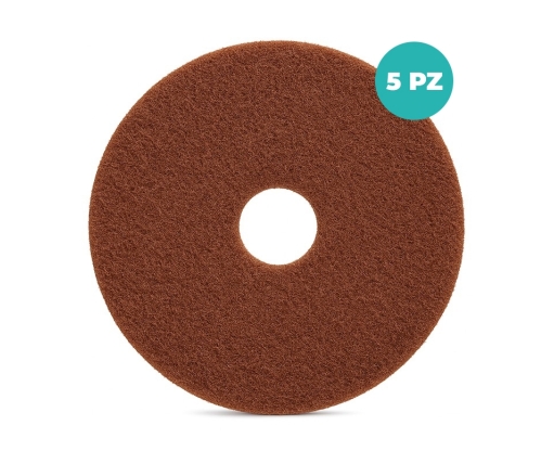 Pad Marrone Ghibli Hard Diametri 17'' / 20'' – Deceratura Pavimenti Protetti e Non Protetti