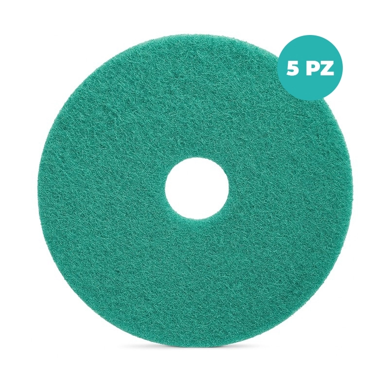 Pad Verde Ghibli Medium Hard Diametro 17” / 20'' Cf da 5 Pezzi – Deceratura e Preparazione Pavimenti Duri