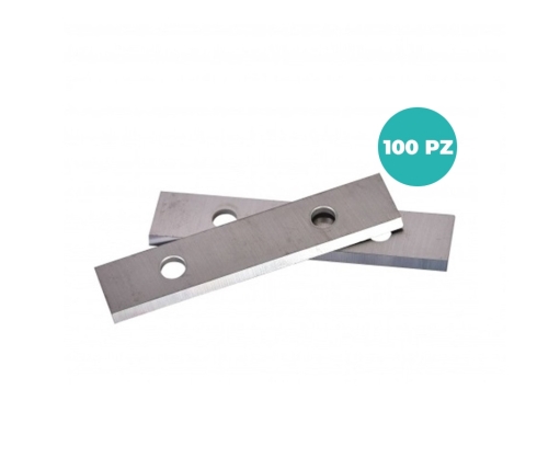 Lame di Ricambio per Raschietto VDM in Acciaio al Carbonio- 100 PZ – Doppia Affilatura