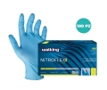 Guanti Monouso Walking Nitroflex Plus in Nitrile Blu 4,5 Gr - CF da 100 Pz – Senza Polvere, Latex Free, Taglie S–XL
