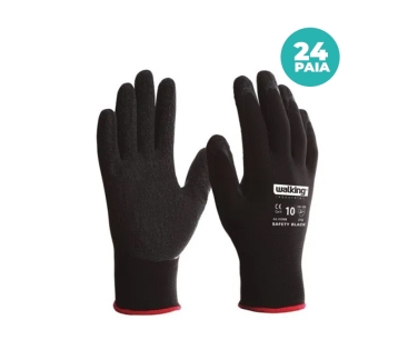 Guanti Da Lavoro Safety Neri – Lattice Rugoso Antiscivolo e Antiodore