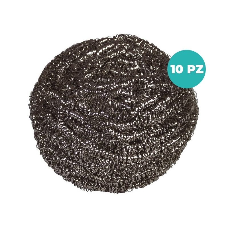 Pagliette in Acciaio Inox 60 Gr Vileda – Pulizia profonda - Cf Da 10 Pezzi Pagliette in Acciaio Inox 60 Gr Vileda – Pulizia profonda - Cf Da 10 Pezzi