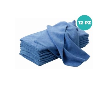 Panno Microfibra Pavimenti 50x70 cm Cf da 12 Pezzi – Panno Lavabile e Assorbente
