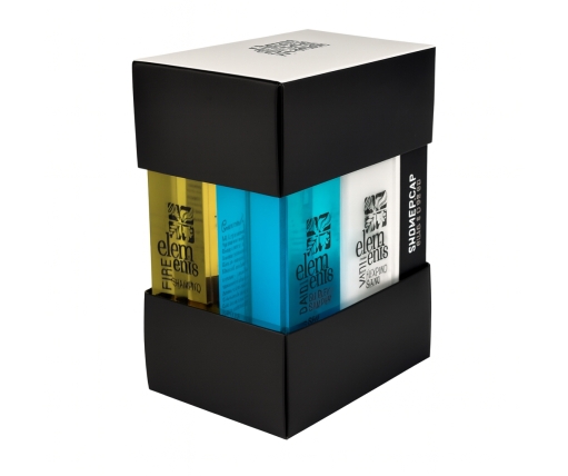 Cofanetto Cubo Elements Karisma –CT da 56 Cubi con Shampoo, Bagnoschiuma, Igiene Intima, Crema Corpo e Accessori