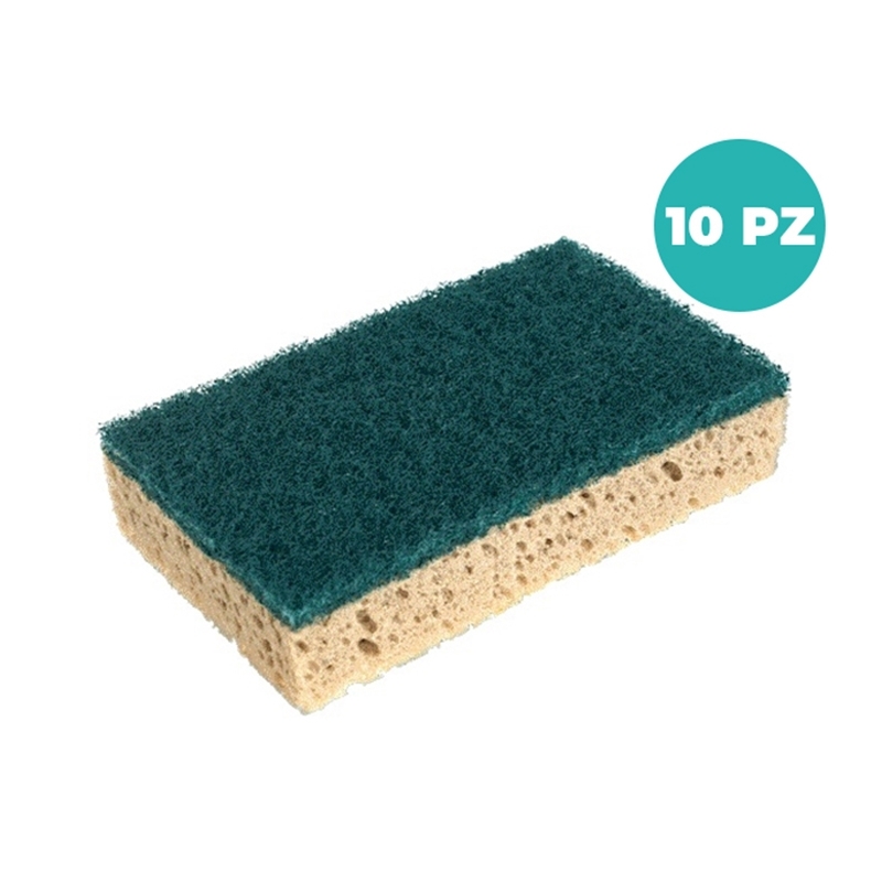Spugna abrasiva Vileda con strato verde – Pulizia profonda -  Cf Da 10 Pezzi