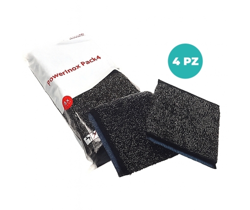 Spugna Abrasiva Power Inox Vileda – Confezione 4 pz per Pulizia Efficace