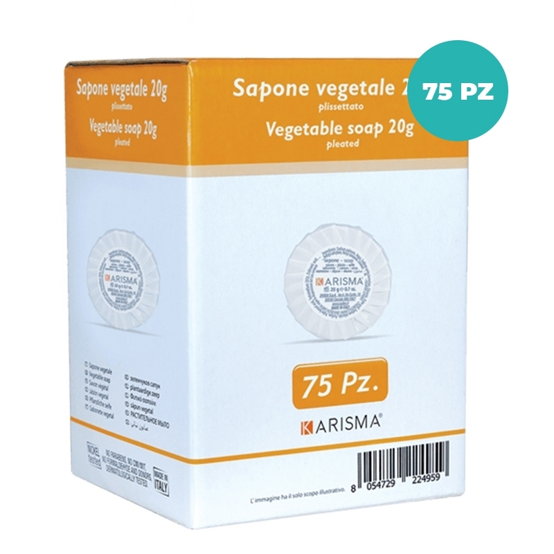 Multipack Saponetta Plissé Karisma 20 g – Confezione da 75 pezzi