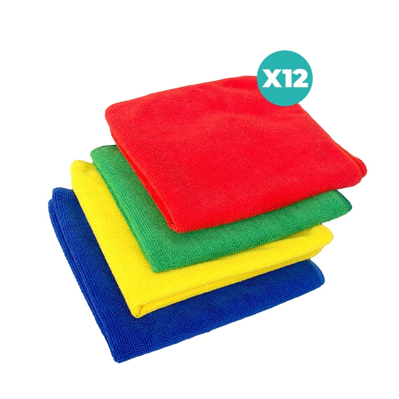 Panno Microfibra Iris 40x40 GTS  4 colori – Pulizia Super Assorbente e Versatile