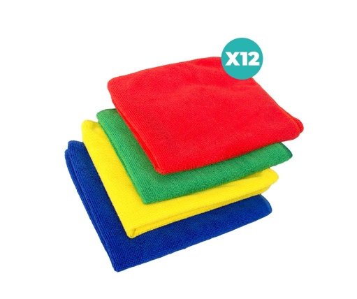 Panno Microfibra Iris 40x40 GTS  4 colori – Pulizia Super Assorbente e Versatile