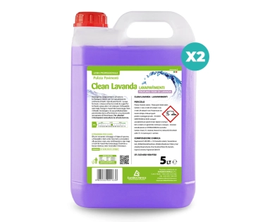 Clean Lavanda Detergente Lavapavimenti Brillantante alla Lavanda 5L