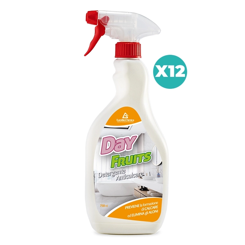 Day Fruits Detergente Anticalcare Profumato Pronto all’Uso per Bagno 750 ML - CT DA 12 PZ