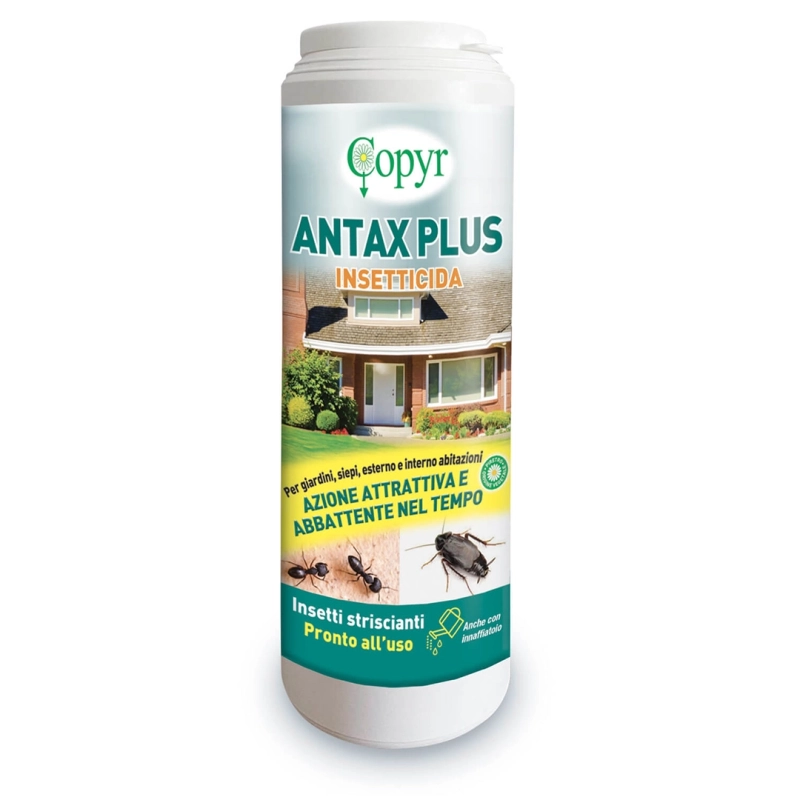 ANTAX PLUS 500 g Insetticida Microgranulare per Formiche e Blatte | Barriera Antiinsetti Interni ed Esterni