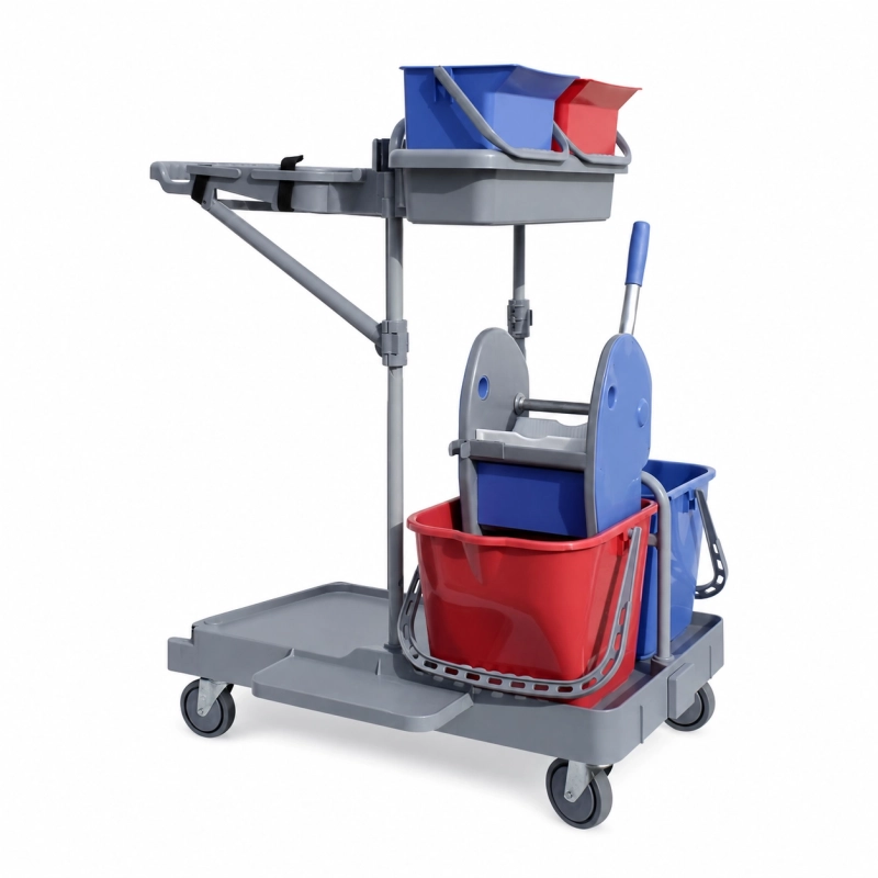Carrello con Coperchio IPC Starace 107 Professionale con Strizzatore e Doppio Secchio Carrello con Coperchio IPC Starace 107 Professionale con Strizzatore e Doppio Secchio