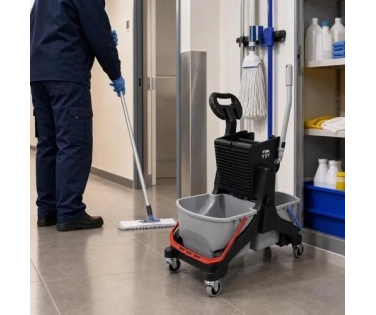 Carrello Strizzatore Numatic MM 1616Bi con Doppio Secchio da 15 Litri