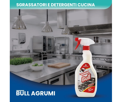 BULL sgrassatore universale al profumo di Agrumi 750 ML - CT DA 12 PZ