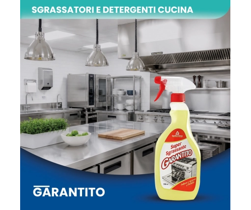 Garantito – Supersgrassante pronto all’uso per qualsiasi tipo di sporco 750 ML - CT DA 12 PZ