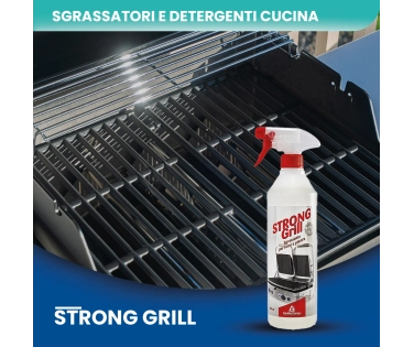 Strong Grill – Detergente Sgrassante Alcalino per Forni e Cappe  750  Gr - CT DA 12 PZ