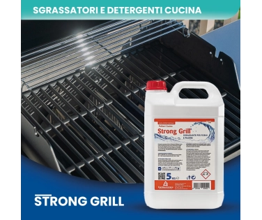 Strong Grill – Detergente Sgrassante Alcalino per Forni e Cappe 5 Kg - CT DA 2 PZ