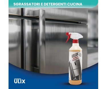 Ulix Pulitore Protettivo – Acciaio Lucido e Protetto Pronto all’Uso 750 ML - CT DA 3 PZ
